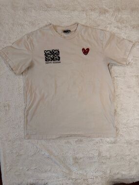 Keith Haring x Shoe Palace 151 Bank Street Art Graphic Tee Beige Large